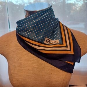 Paoli Blue Polka Dot Scarf